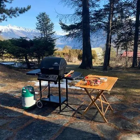 Prive Avec Vue Imprenable Sur Les Alpes كرانز مونتانا